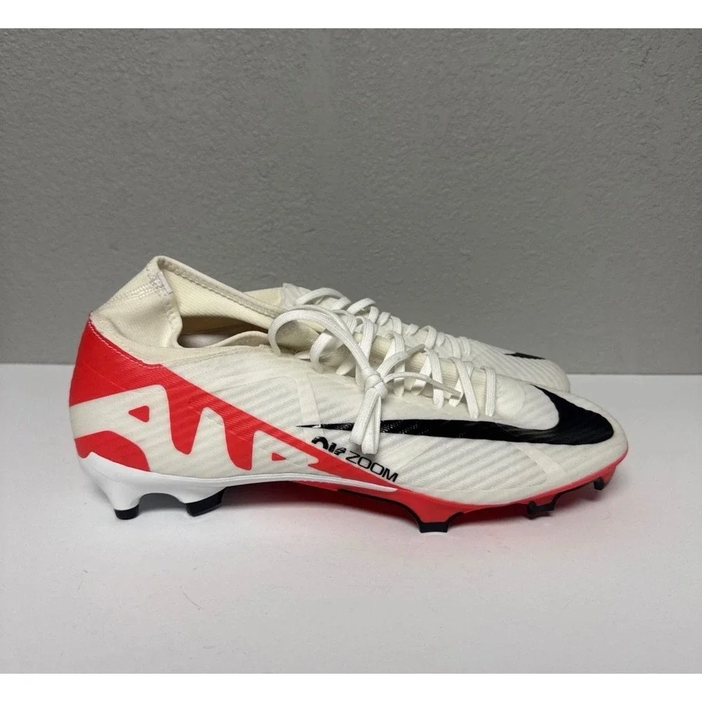 Nike Zoom Mercurial Vapor 15 Pro AG Mens Soccer Cleats White Red DJ5601-101 11.5